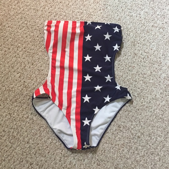 American flag one piece swimsuit