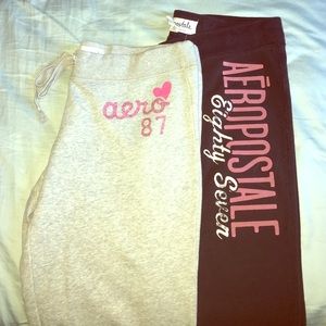 💜 BUNDLE 2 Aeropostale Logo Sweatpants Boot Cut