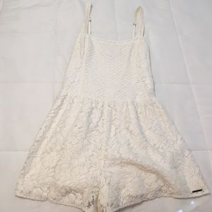 White Lace Abercrombie and Fitch Romper