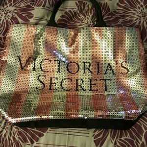 Victoria's secret sequin tote