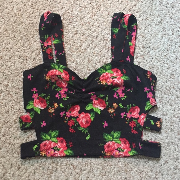 Floral crop top