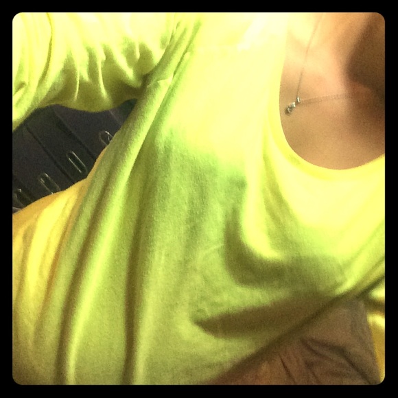 VS Pink yellow, soft long sleeve top.