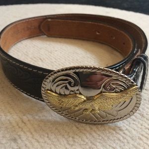 Embossed Leather Belt