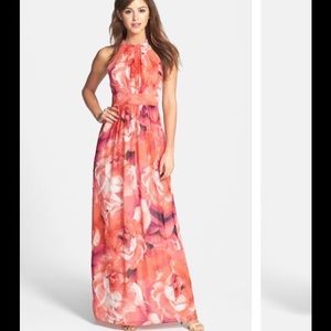 Eliza J floral print chiffon dress