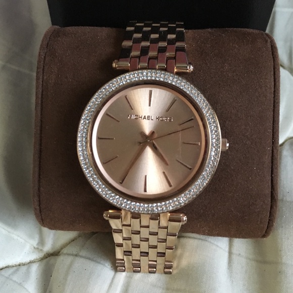 Michale Kors rose gold crystal watch!!!