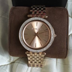 Michale Kors rose gold crystal watch!!!