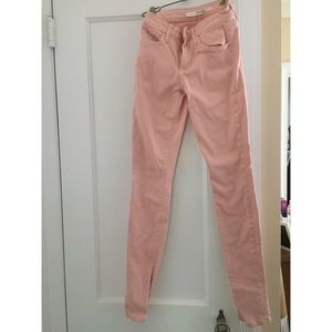 Peach pink jeggings