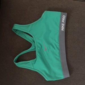 Nike dri fit sports bra with pads