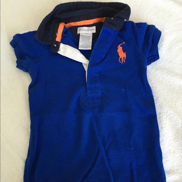 Polo Ralph Lauren Blue Bodysuit 6 months - Picture 1 of 4