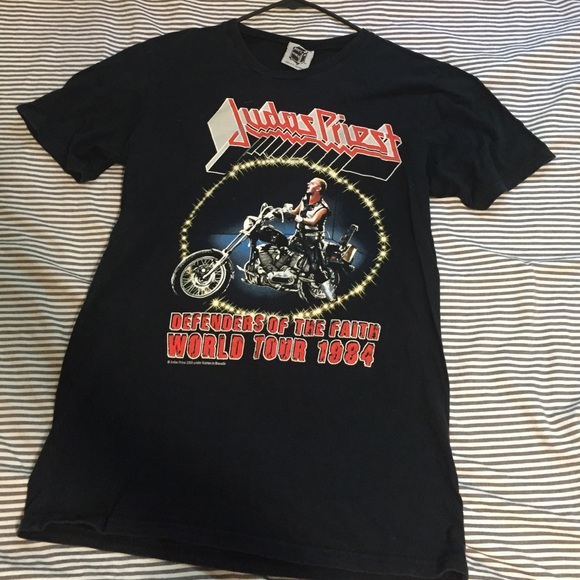 Black Cotton Judas Priest t shirt