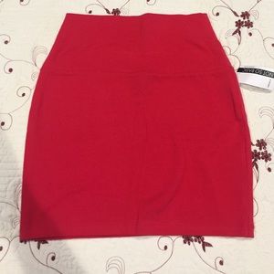 Red skirt