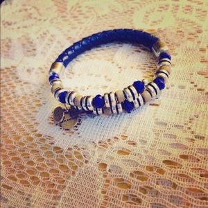 Blue leather wrap  Unchartered Voyage collection