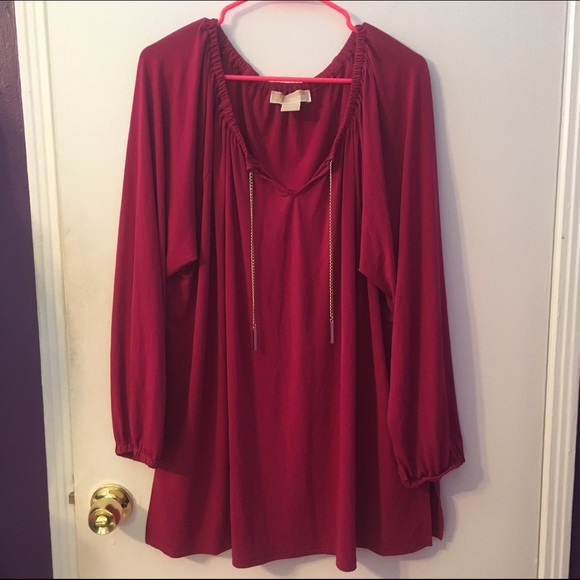 NWOT Michael Kors Fuchsia Blouse