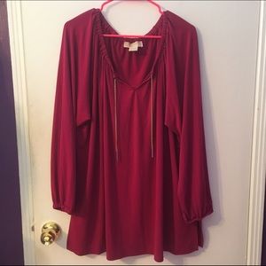 NWOT Michael Kors Fuchsia Blouse