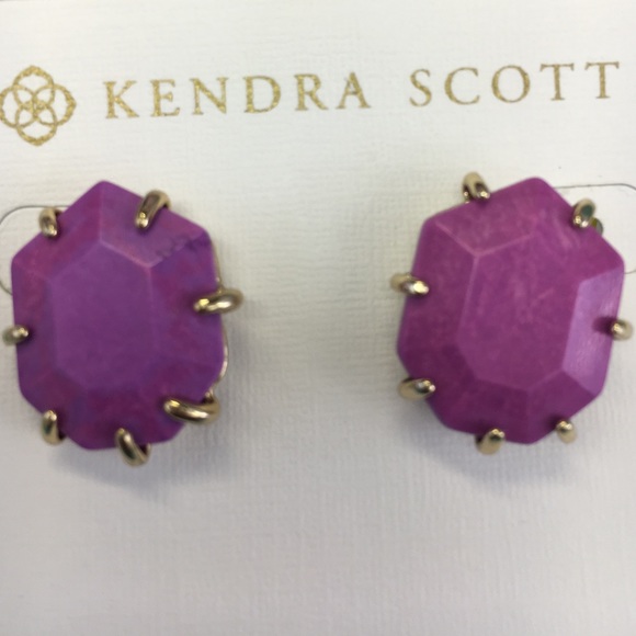 Kendra Scott Violet Morgan studs - Picture 2 of 2