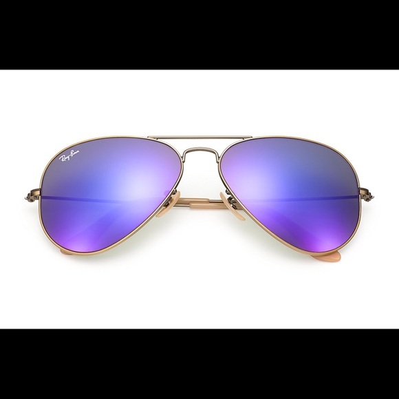 Aviator flash lenses bronze-copper violet mirror