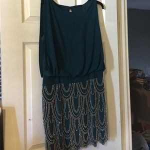 Betsy and Adam green dress