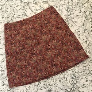 Tory Burch Paisley Mini Skirt