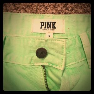 PINK denim shorts