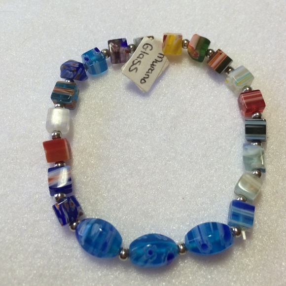SOLD ELSEWHERE Murano Glass Colorful Bracelet Set - Picture 3 of 3