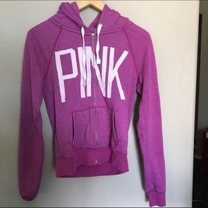 Pink by VS zip up hoodie