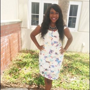 Multi color Eyelet Dress