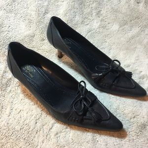 Navy Brooks Brothers Pumps