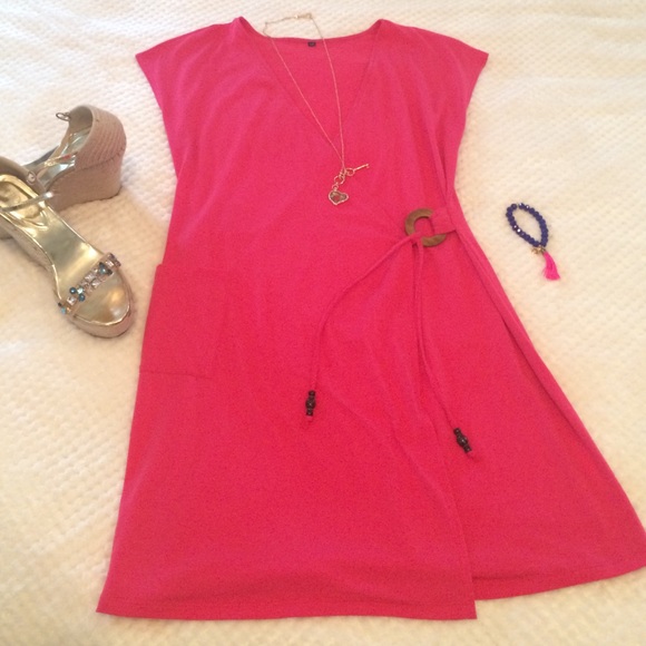 Wrap around beach dress