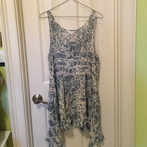 free people intimates floral tank dress