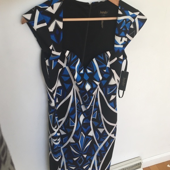 NWT Laundry By Shelli Segal Stargazer Scuba Dress