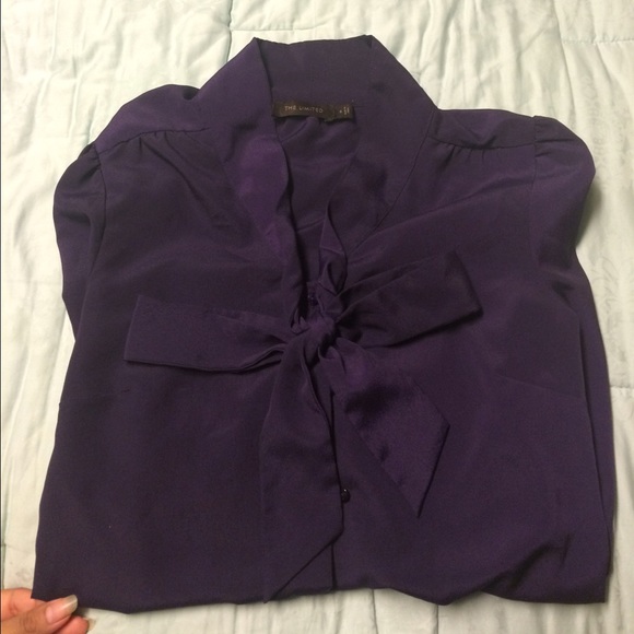 Purple classic blouse