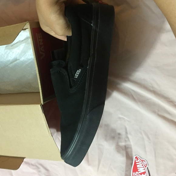Black slip on vans