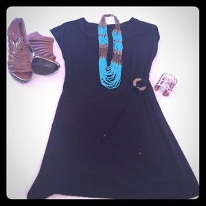 Cute black warp dress
