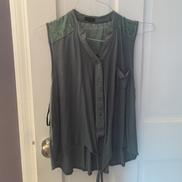 Button up tank top