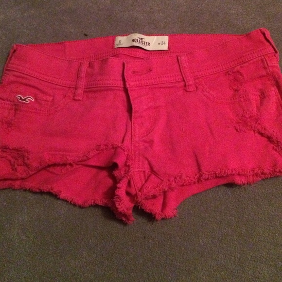 Pink hollister shorts