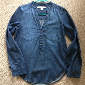 Chambray blouse from Lauren Conrad