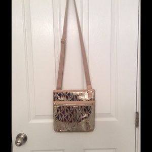 Gold Michael Kors Crossbody Purse