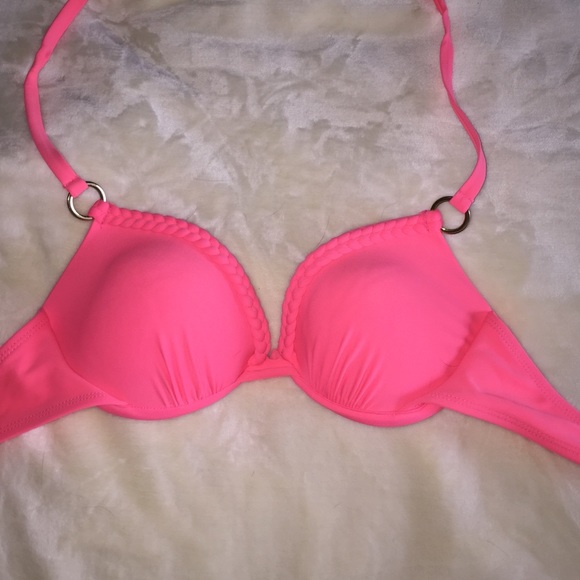 Pink bikini top