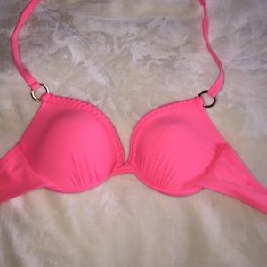 Pink bikini top