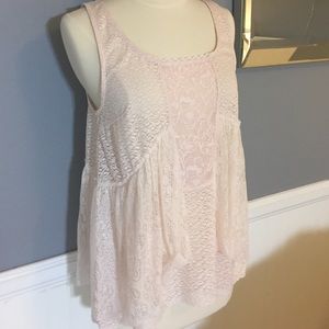 NWOT Free People Lace Blouse