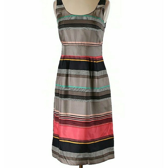 BR Striped Silk Dress