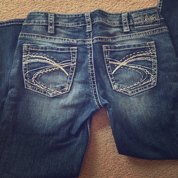 Silver Jean Capris