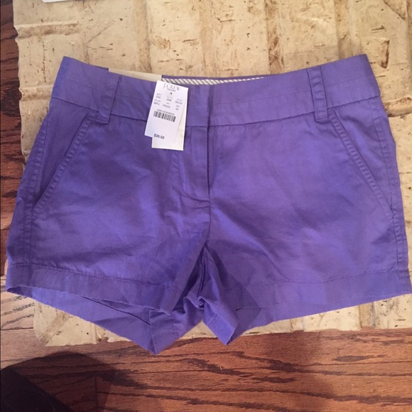 J Crew purple shorts size 00 NWT - Picture 2 of 3