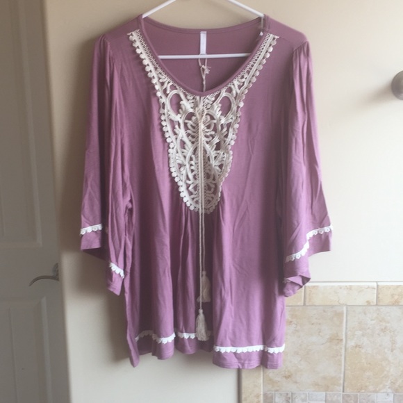 Pinkblush boho style top