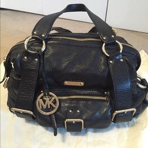 Michael Kors Leather Buckle Shoulder Bag