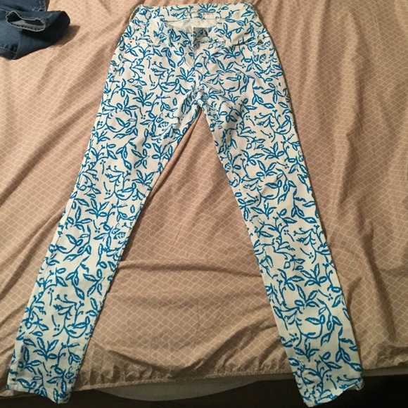 Floral Old Navy Rockstar Jeans