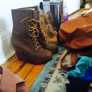 Vegan Lace Up Boots