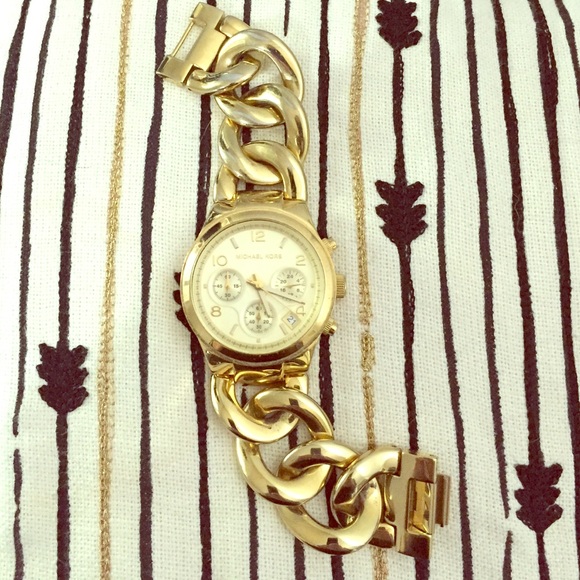 REDUCED❗️Michael Kors Gold Chain Link Watch