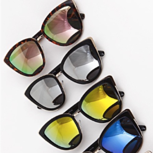 NWT || My Girl Mirrored Retro Cat Eye Sunglasses - Picture 3 of 4