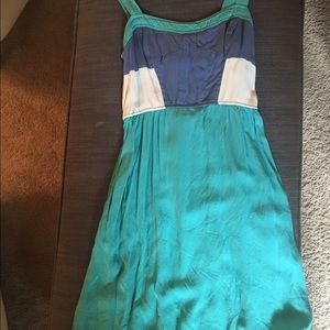 Teal and blue SUPER comfortable dress.